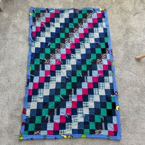 Vintage Teletubbies Handmade Patchwork Quilt Blanket Throw